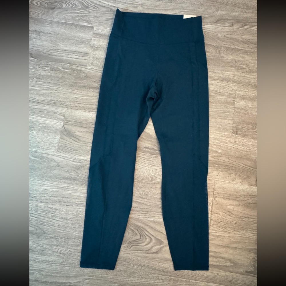Women's Teal mesh Leggings Large